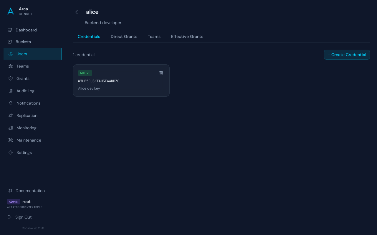 User detail